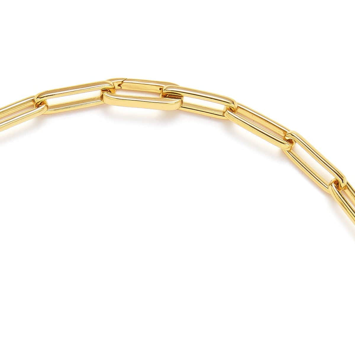 Pavé Diamond Paperclip Link Chain Necklace