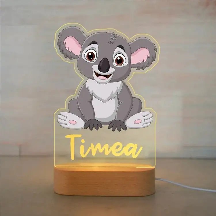 Personalized Animal-Themed Night Light for Kids