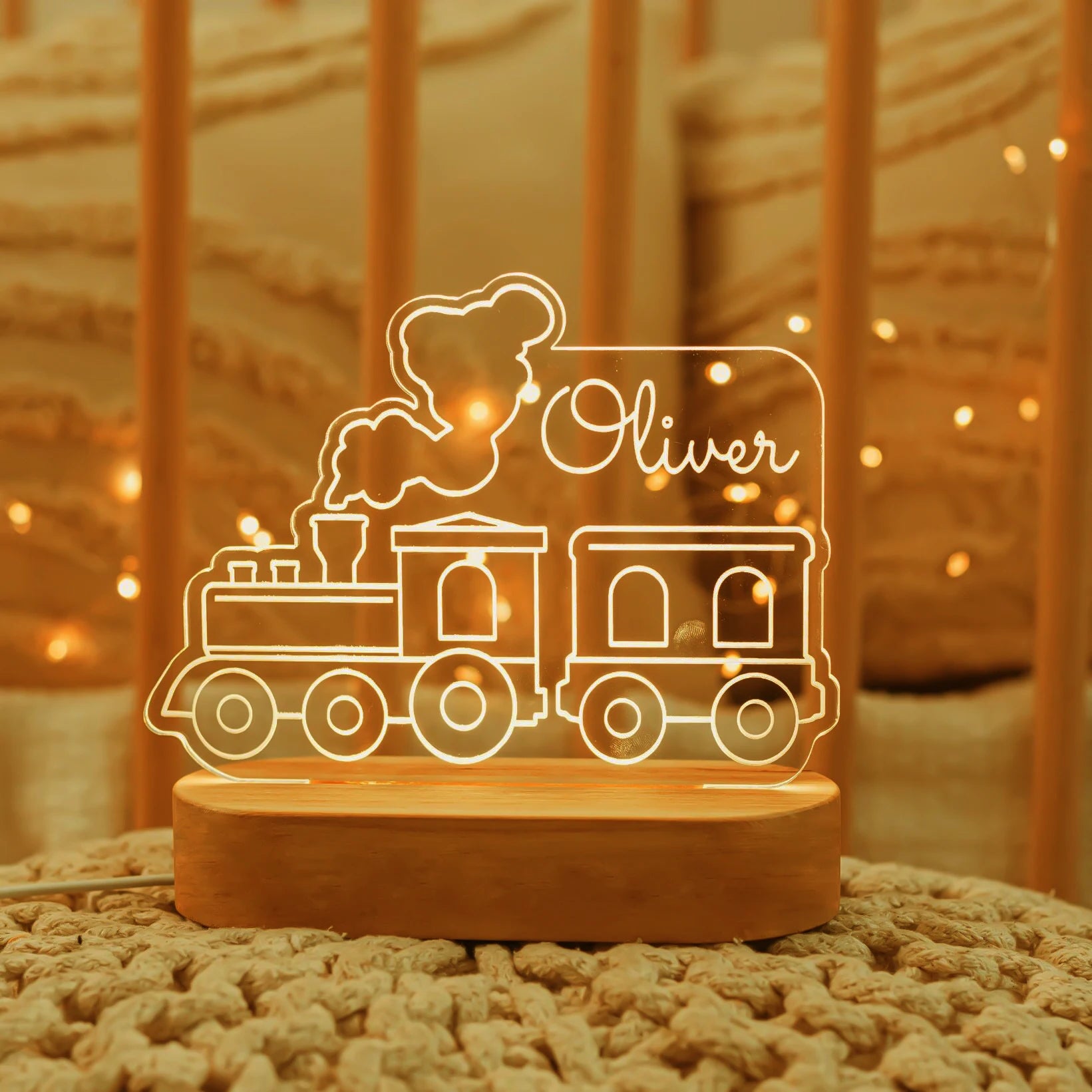 Personalized USB Night Light for Babies and Kids Warm Light / style 8