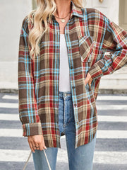 Plaid Button Up Long Sleeve Shirt