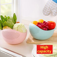 Plastic colander rice sieve