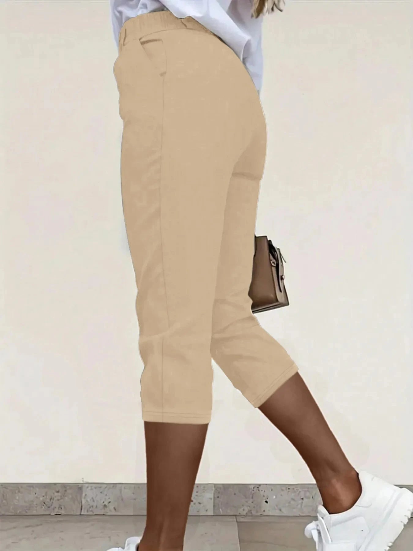 Pleated Detail Pants with Pockets