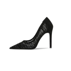 Pointy Toes Laced Court Heels