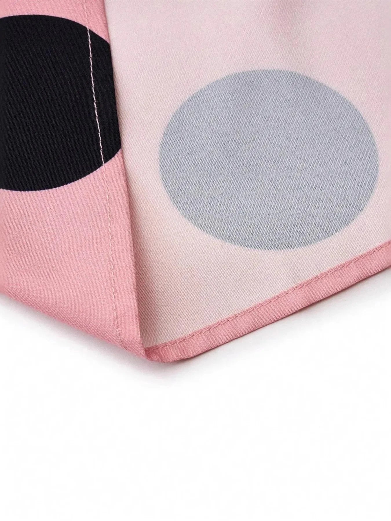 Polka Dot Tie Waist Flounce Sleeve Dress