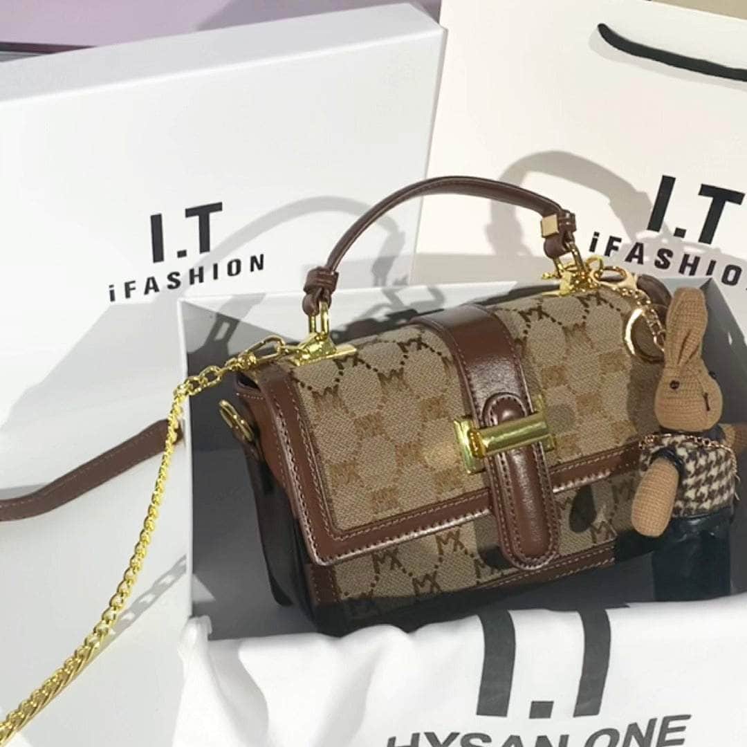 Premium Vintage Square Crossbody Shoulder Bag