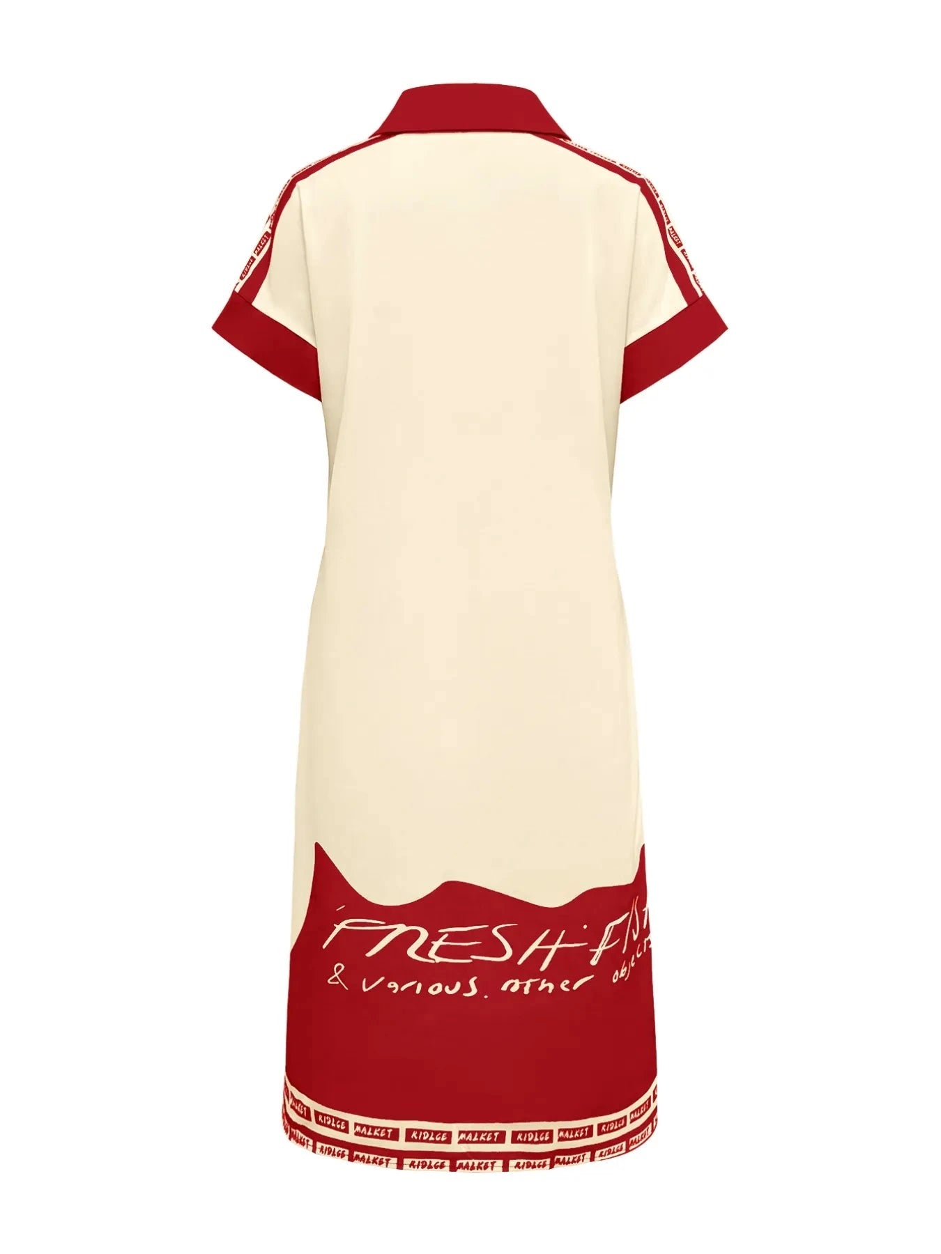 Printed Button Down Shirt Dress