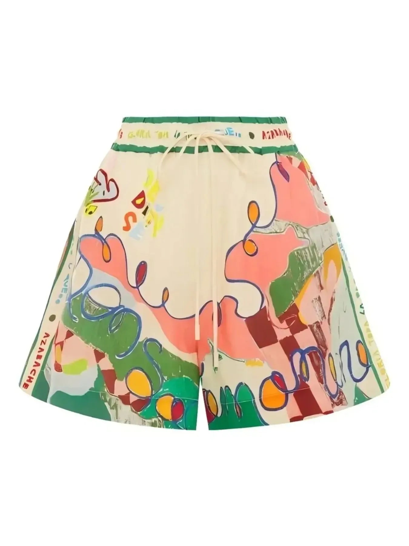 Printed Button Up Shirt and Shorts Set