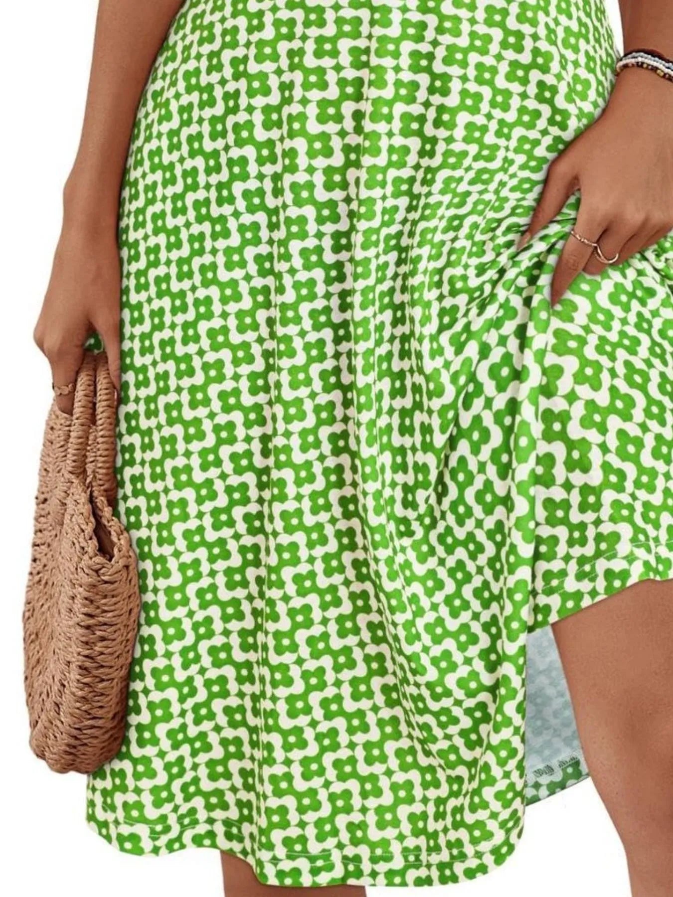 Printed Halter Neck Dress