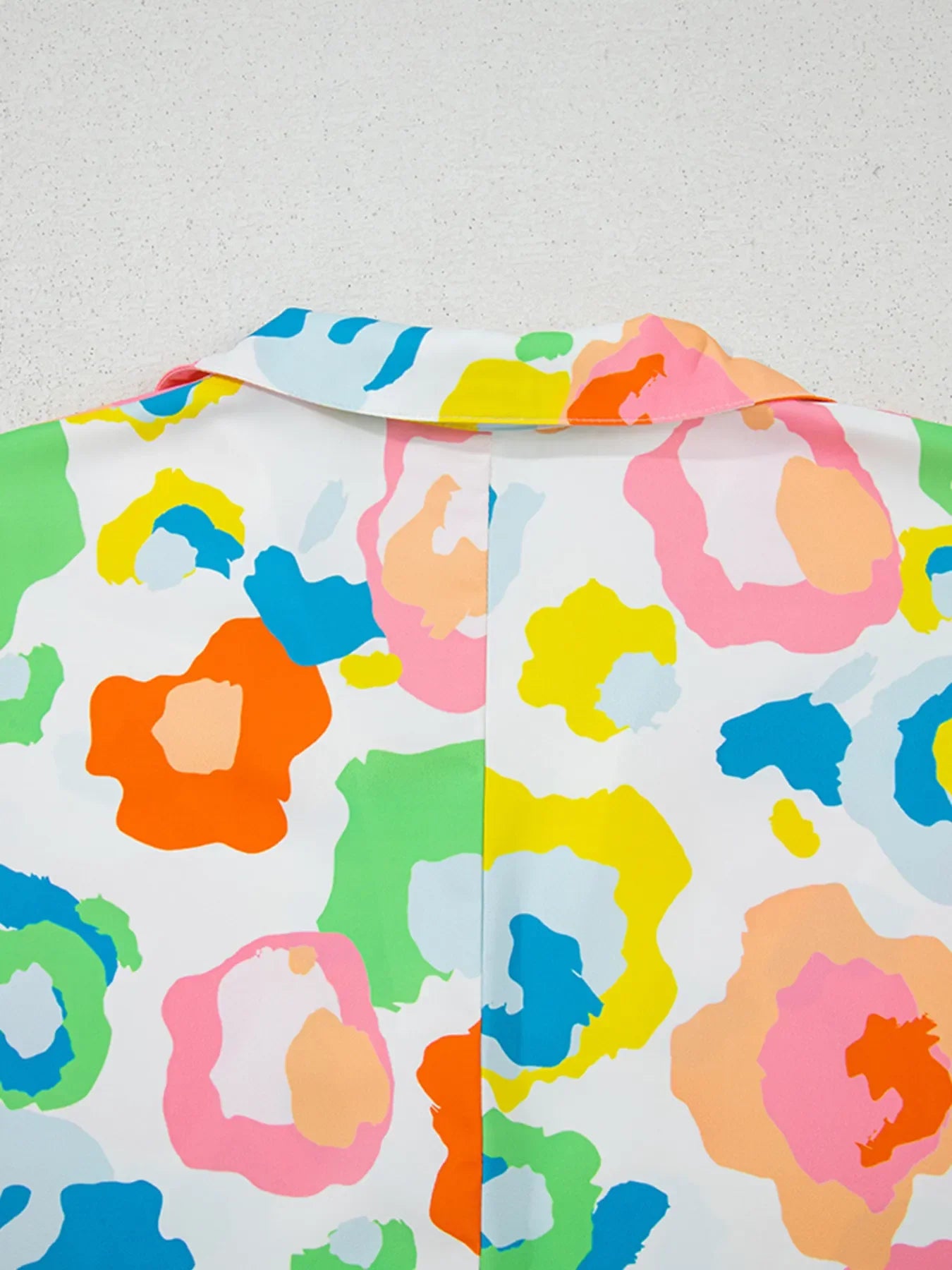 Printed Short Sleeve Blouse