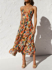 Printed Sleeveless Midi Cami dress Multicolor / S