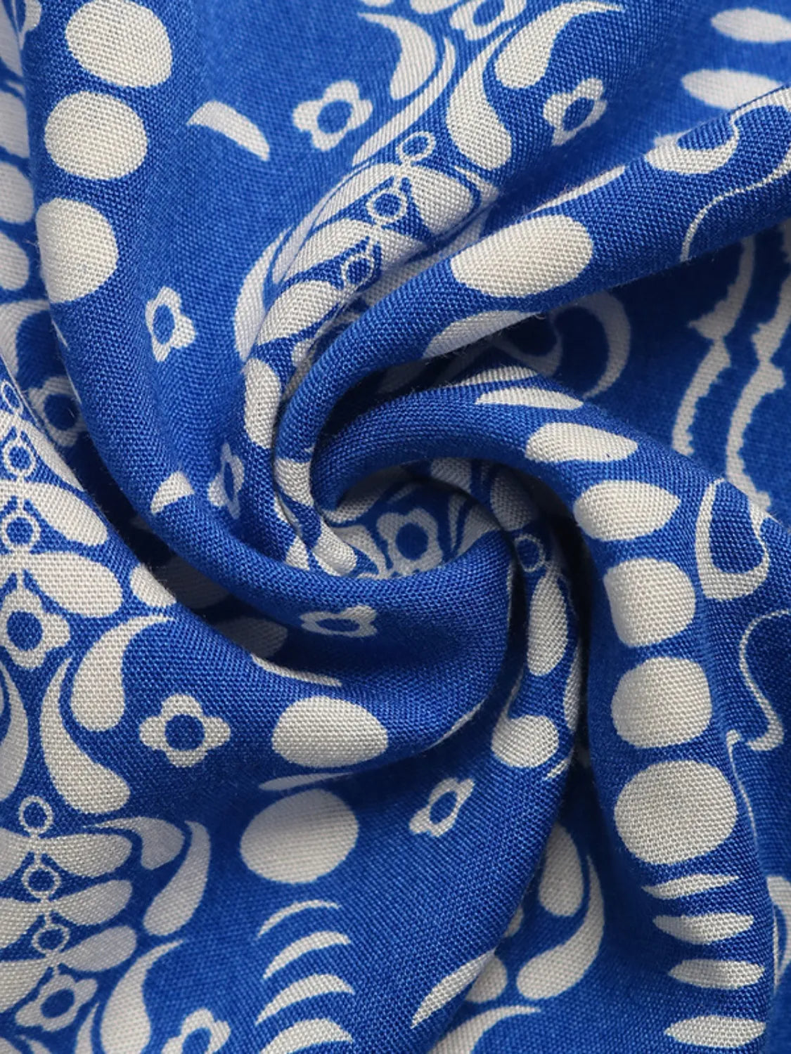 Printed Spaghetti Strap Wide Leg Jumpsuit