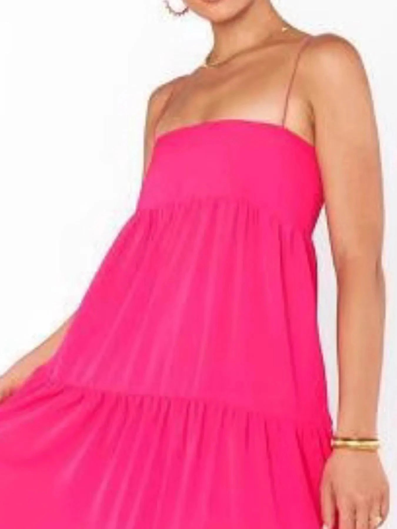 Printed Square Neck Cami Maxi Dress