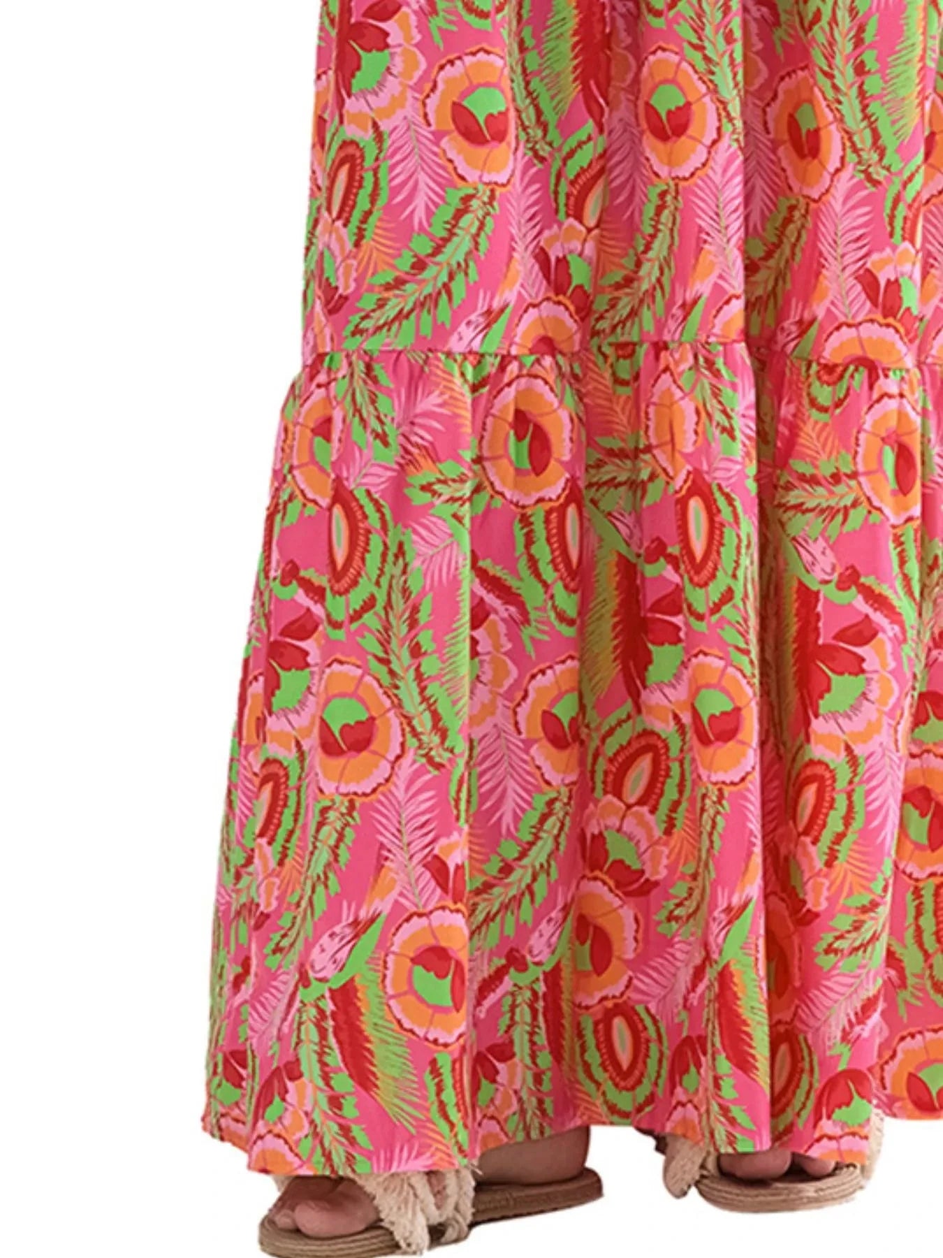 Printed Square Neck Cami Maxi Dress