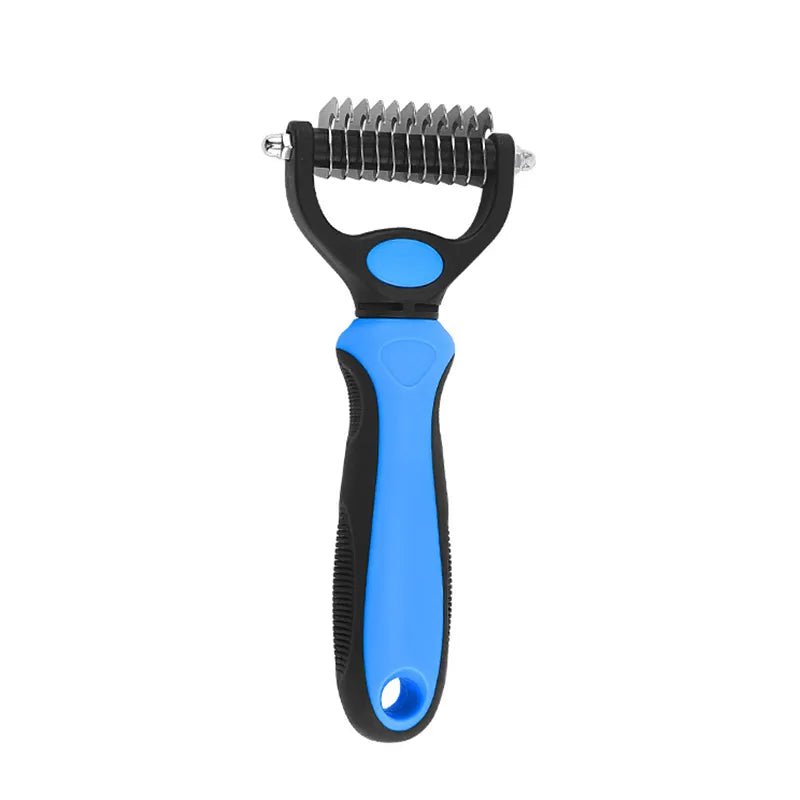 Professional Pet Deshedding Brush 1018-Blue S