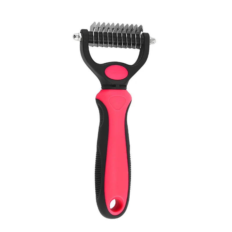 Professional Pet Deshedding Brush 1018-Red S