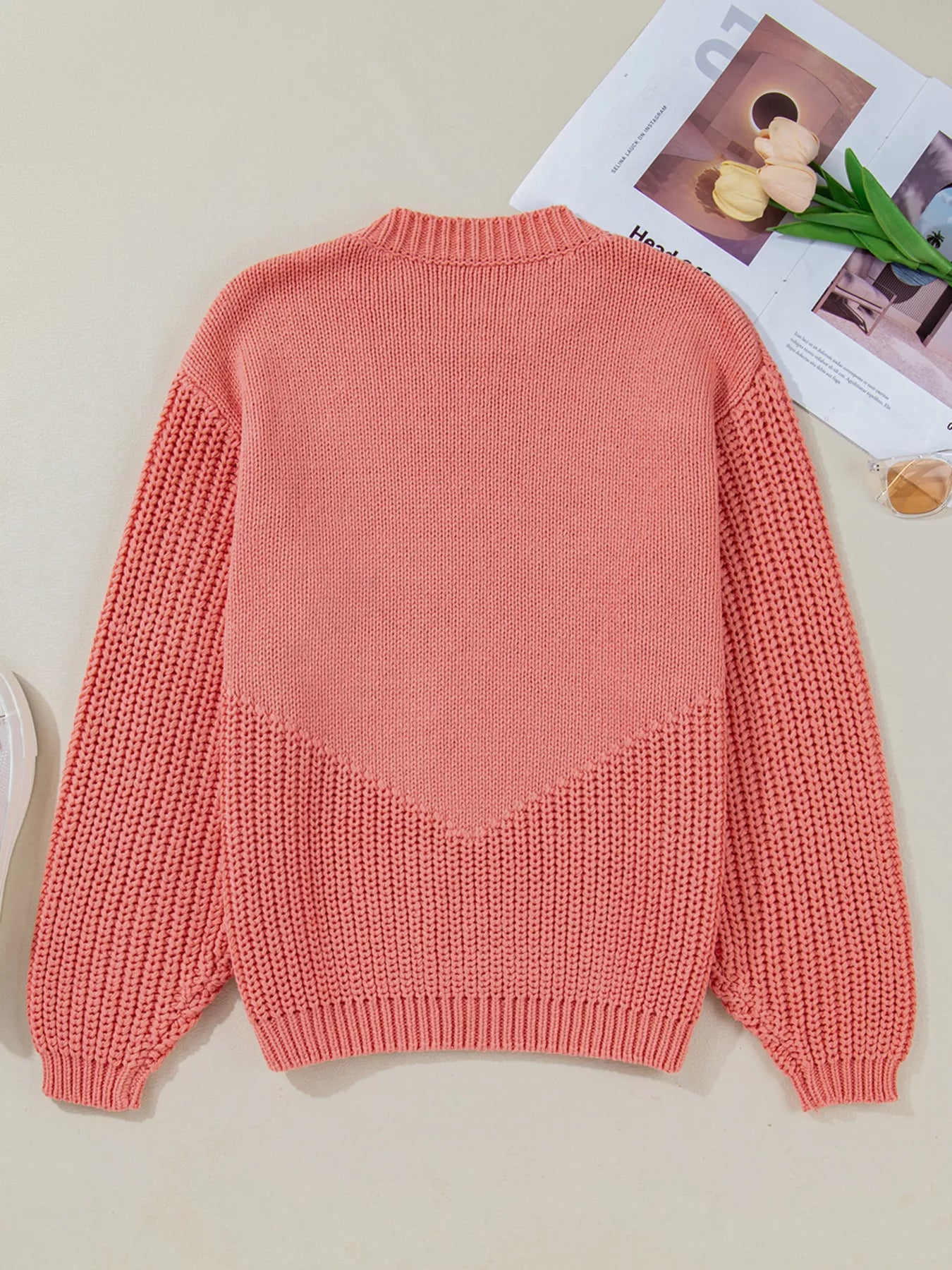 Pumpkin Embroidered Thanksgiving Holiday Sweater