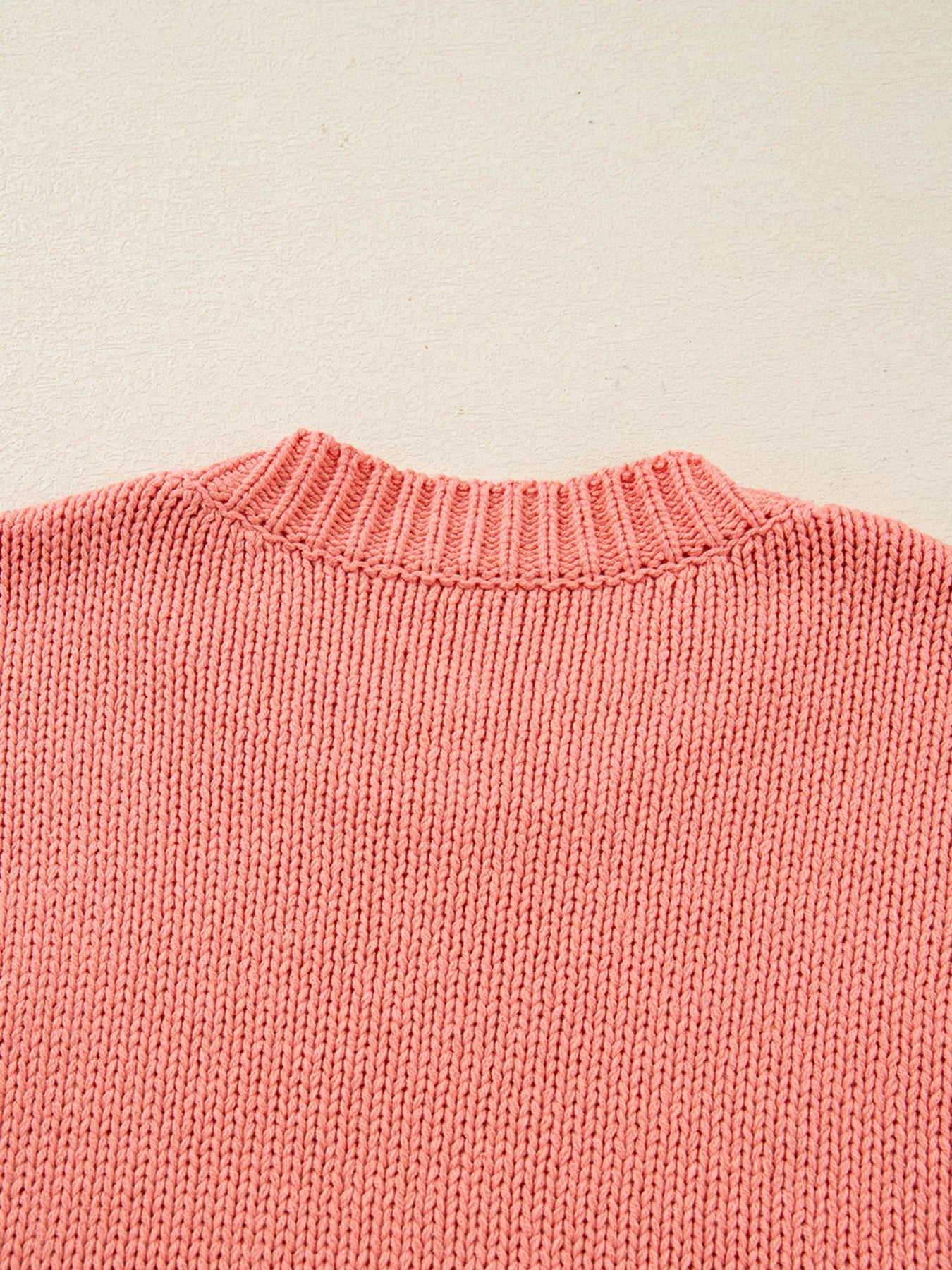 Pumpkin Embroidered Thanksgiving Holiday Sweater