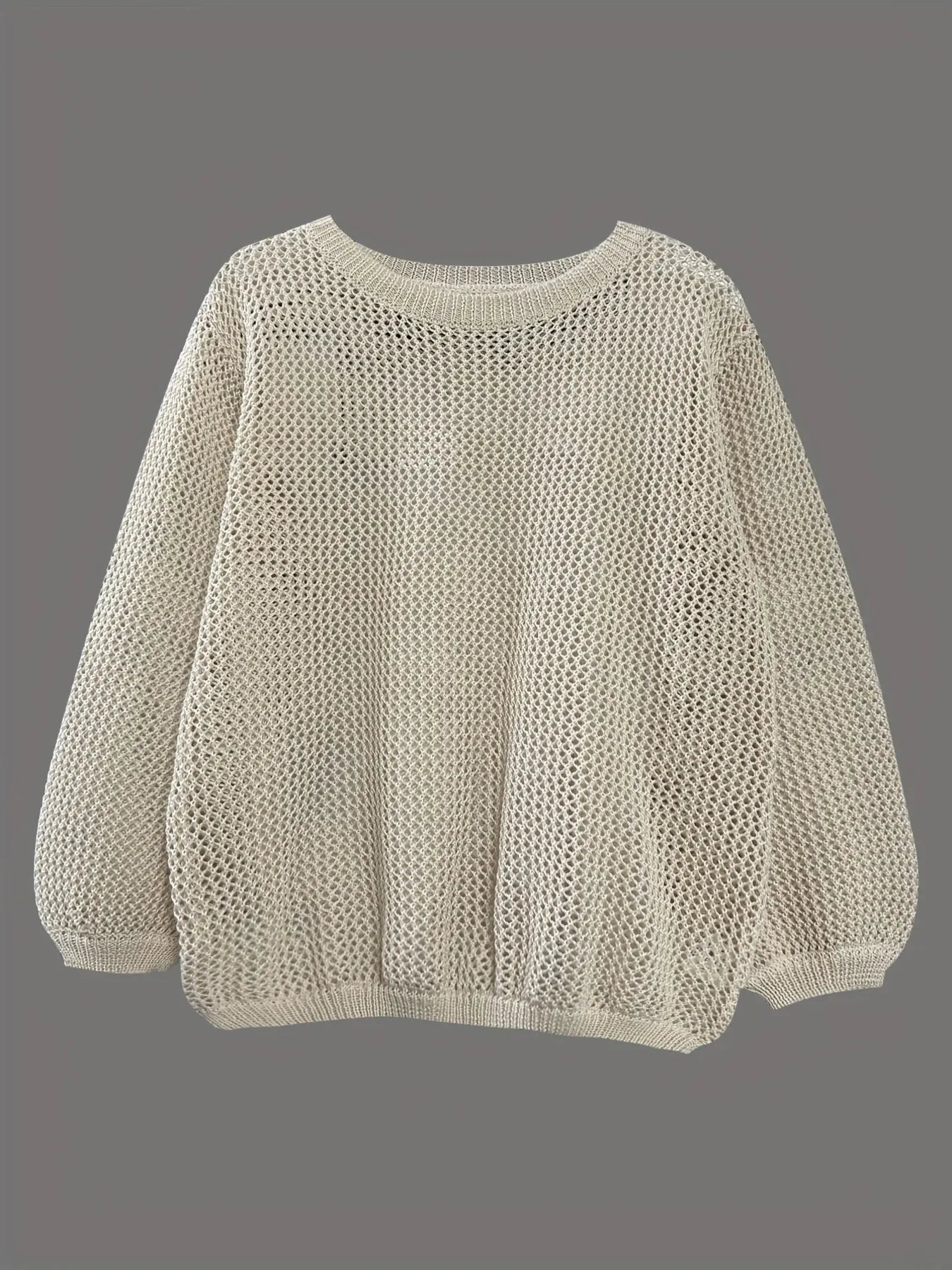 Relaxed Fit Round Neck Sweater