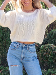 Relaxed Fit Round Neck Sweater
