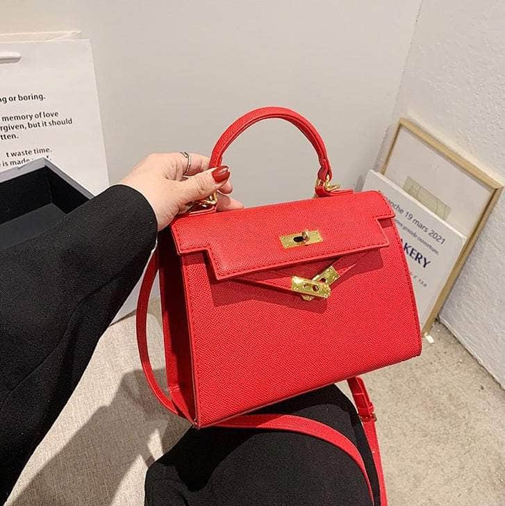 Retro Mini Crossbody Handbag Red / Large