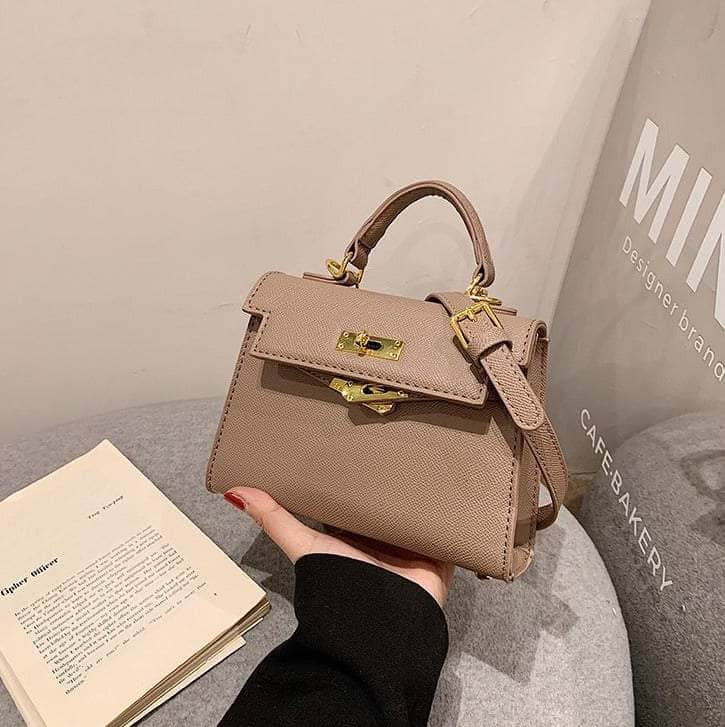 Retro Mini Crossbody Handbag Tan / Small