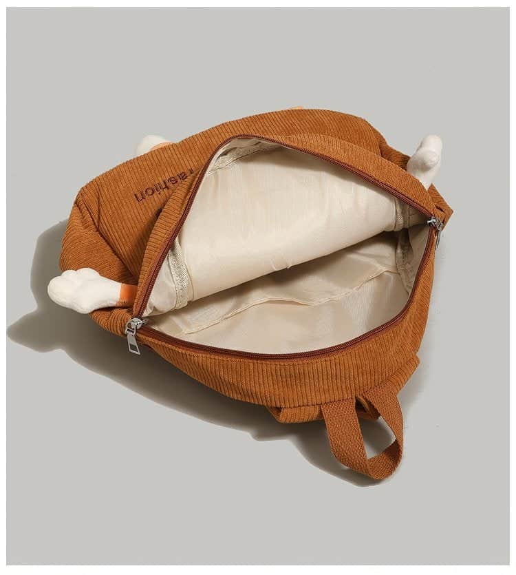 Retro MR PUFFER Cordroy Backpack