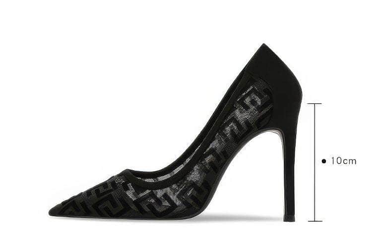 RhineStone Pearl Bow Deco Monogramm Stiletto Heels