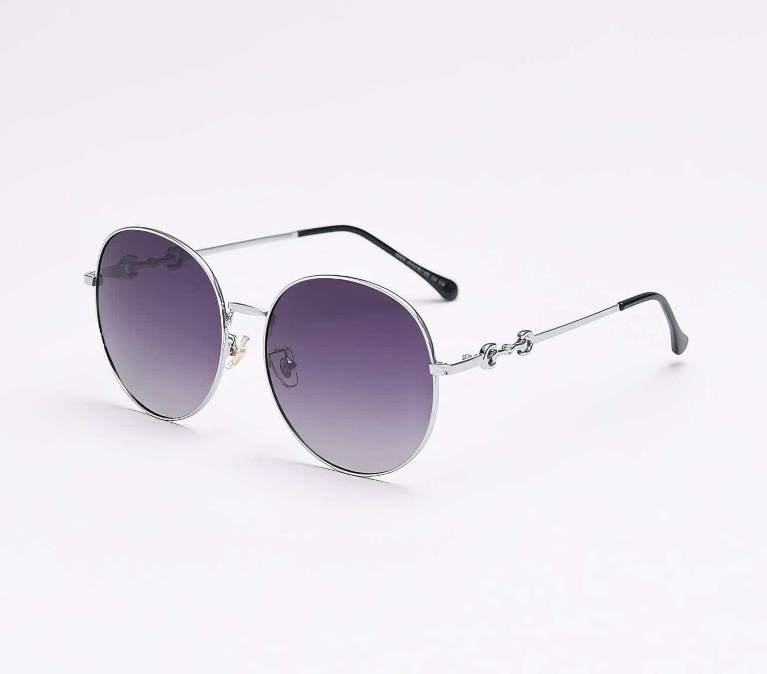 Round Metal Frame Eyewear Ivory/Black / Resin
