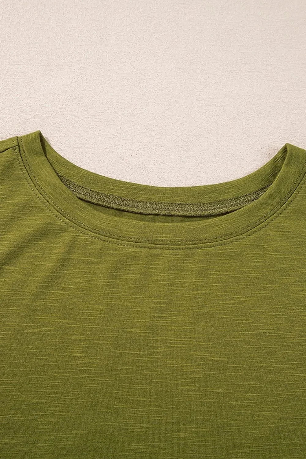 Round Neck Mesh Long Sleeve T-Shirt