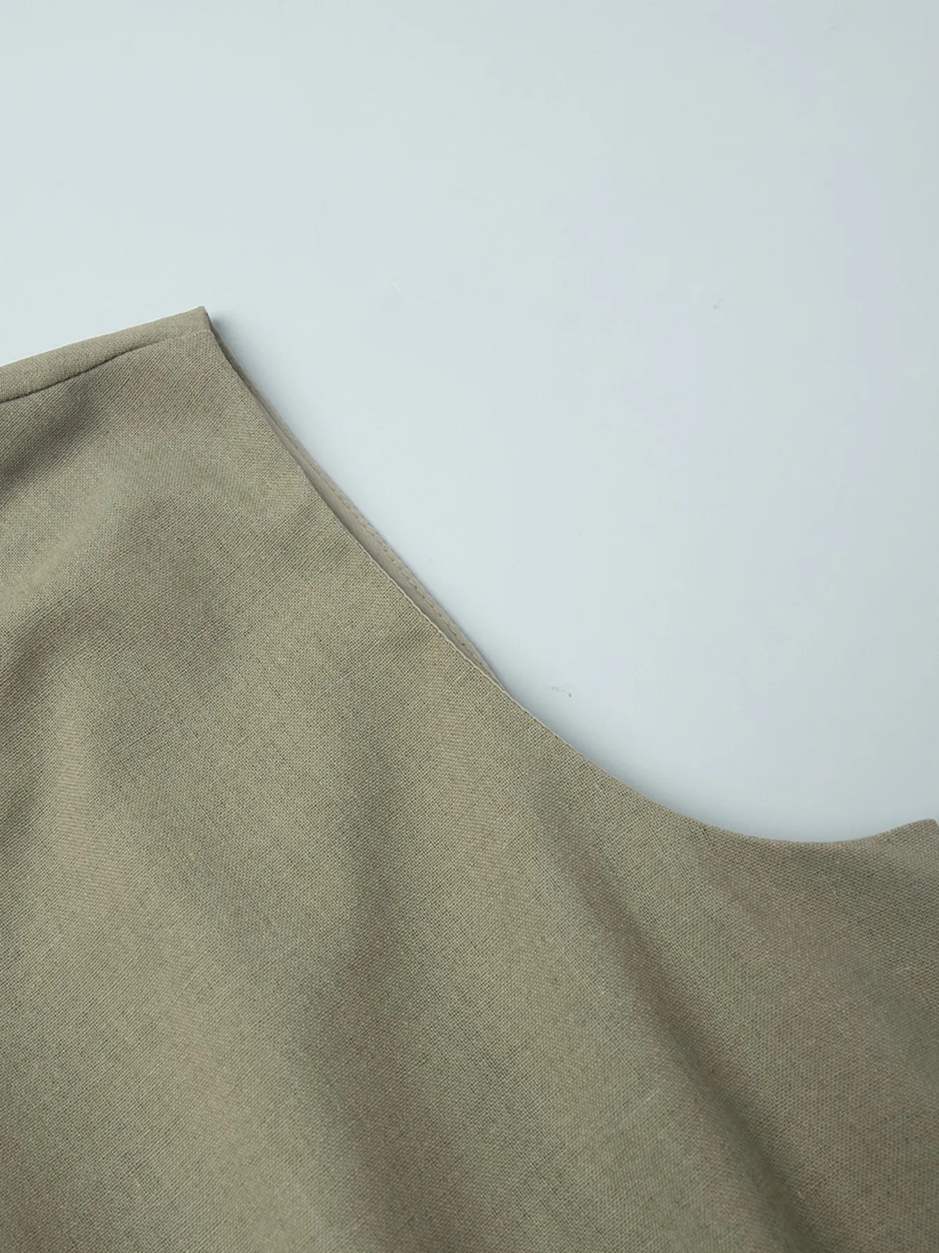 Round Neck Sleeveless Top and Skirt Set