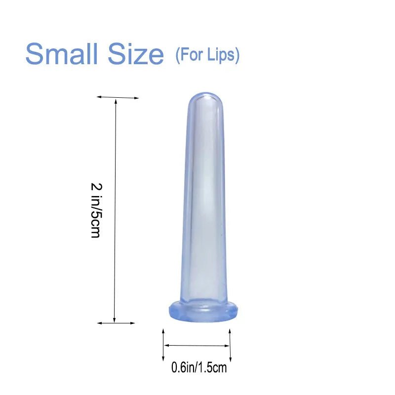 Rubber Face Massager: Vacuum Cupping for Skin Lifting, Anti-Cellulite silicone-B(Lips)