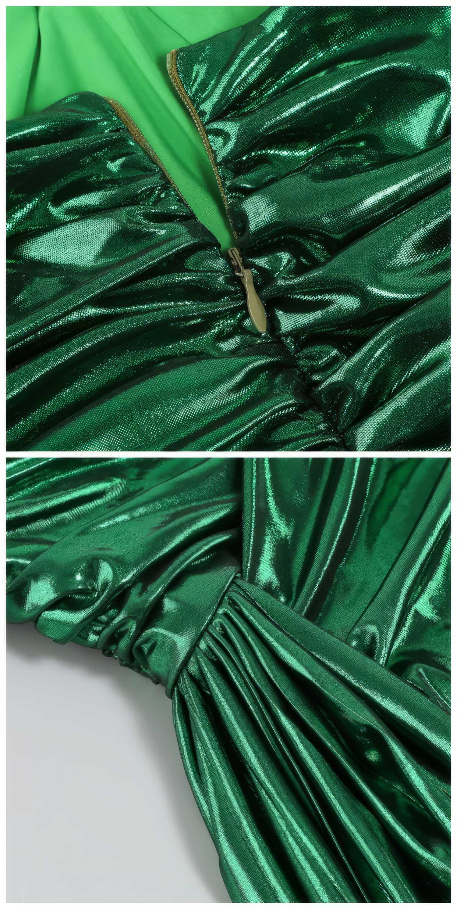 Ruched Strapless Evening Maxi Dress