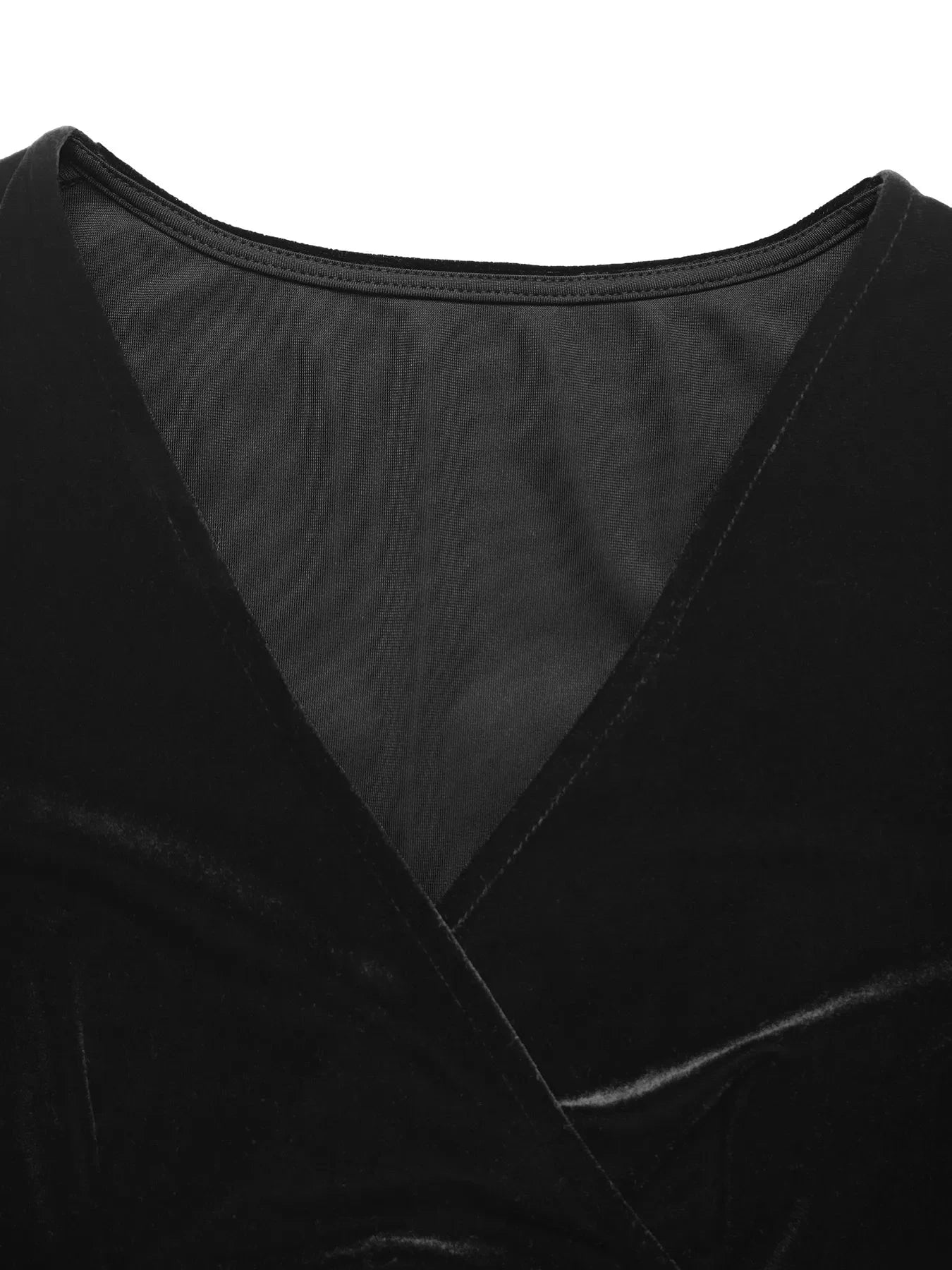 Ruched Surplice Long Sleeve Dress