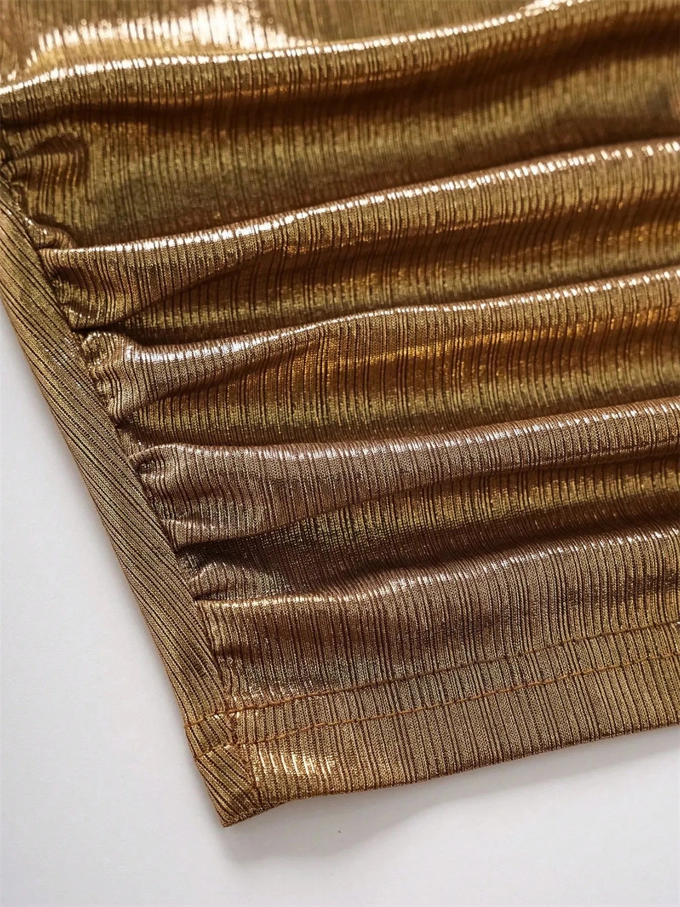 Ruched Tank with Side Tie Details