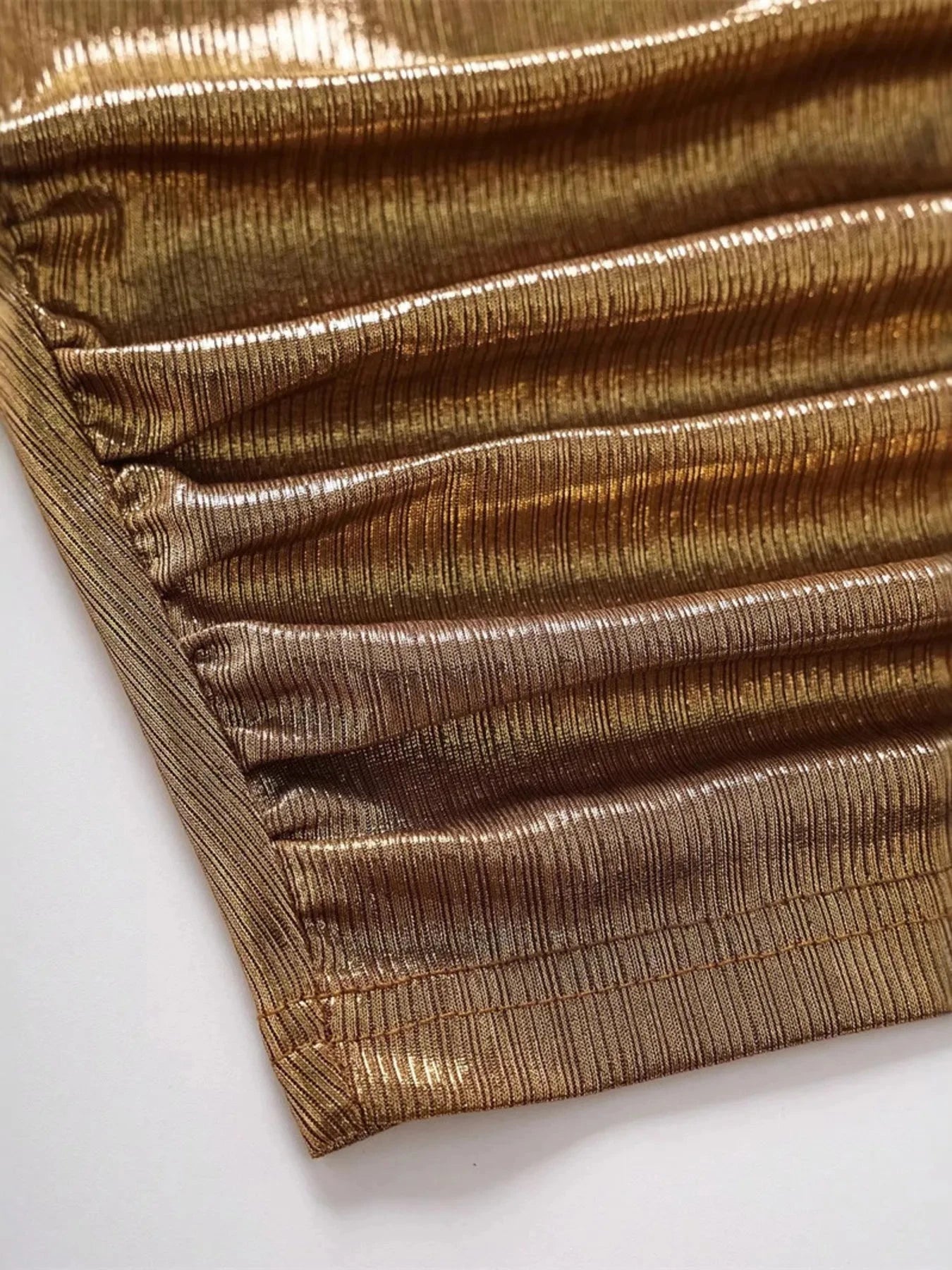 Ruched Tank with Side Tie Details