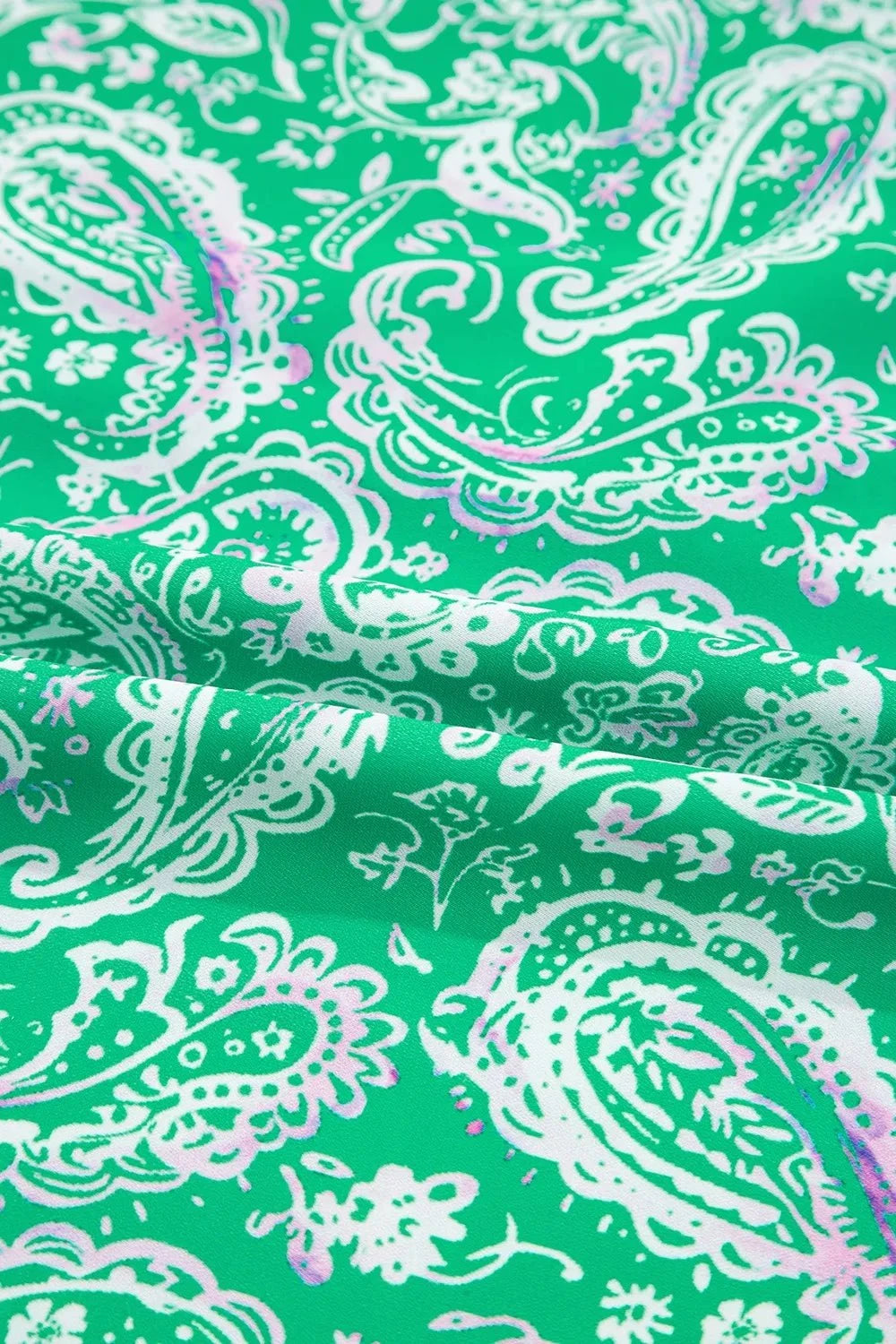 Ruffled Hem Long Sleeve Shirt Dress