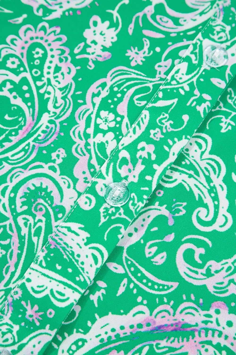 Ruffled Hem Long Sleeve Shirt Dress