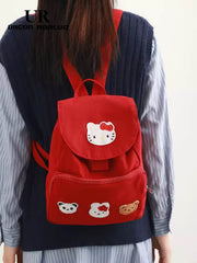 Sanrio Hello Kitty & Friends Patch Schoolbag Red