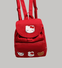 Sanrio Hello Kitty & Friends Patch Schoolbag Red