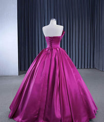 Scalloped Pleated Tube Satin Ball Dress - XRJ102