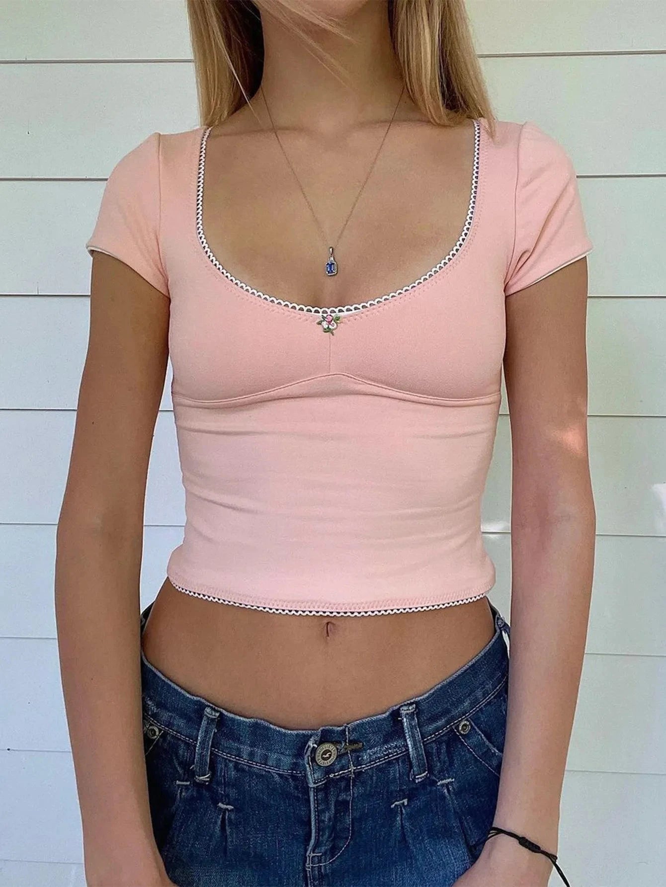 Scoop Neck Short Sleeve T-Shirt