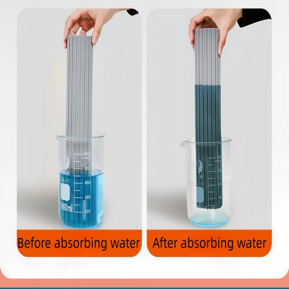Self-Draining Rubber Cotton Mop - No-Wash Lazy Flat Mop, Reusable Sponge