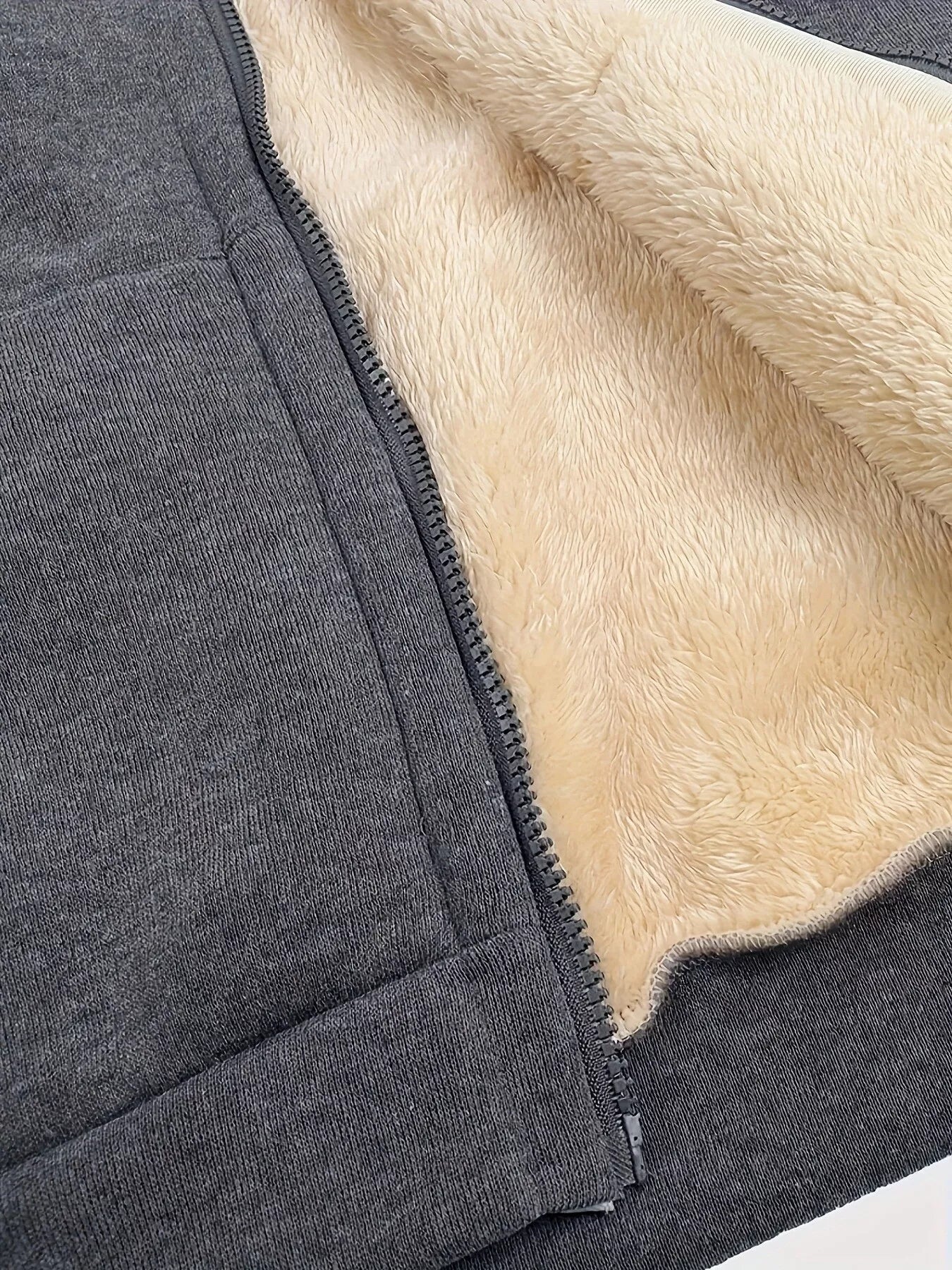 Sherpa Lined Zip-Up Hoodie