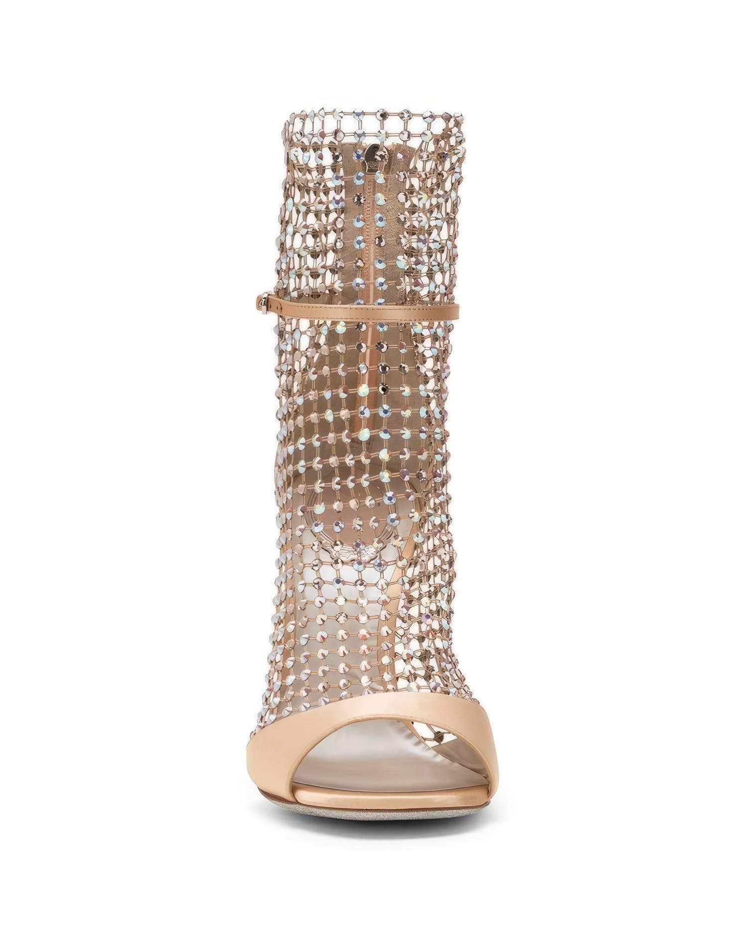 Shining Rhinestone Ankle Boots Heels