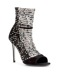 Shining Rhinestone Ankle Boots Heels