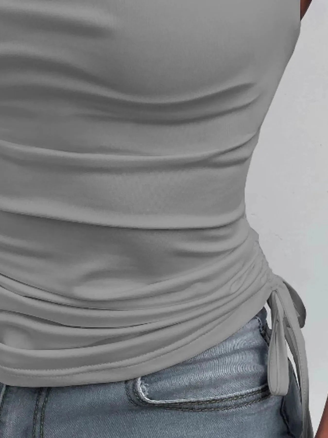 Side Drawstring Ruched Cami