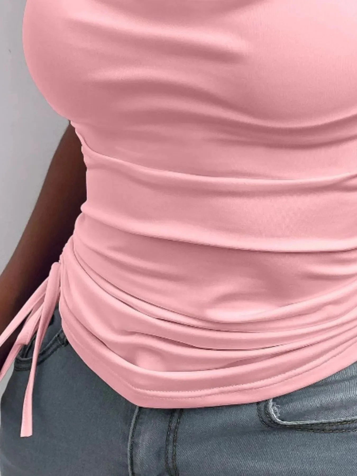 Side Drawstring Ruched Cami