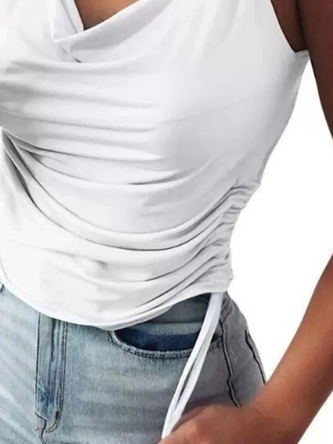 Side Drawstring Ruched Cami