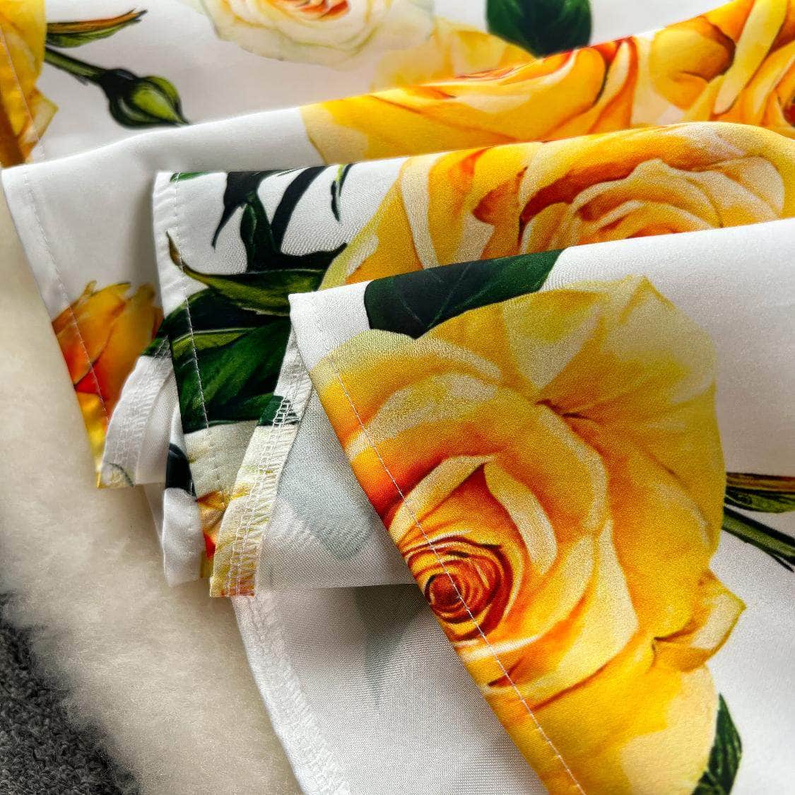 Sleeveless Floral Print Vintage Large Pleated Midi Dress