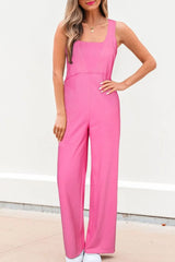 Sleeveless Wide-Leg Jumpsuit